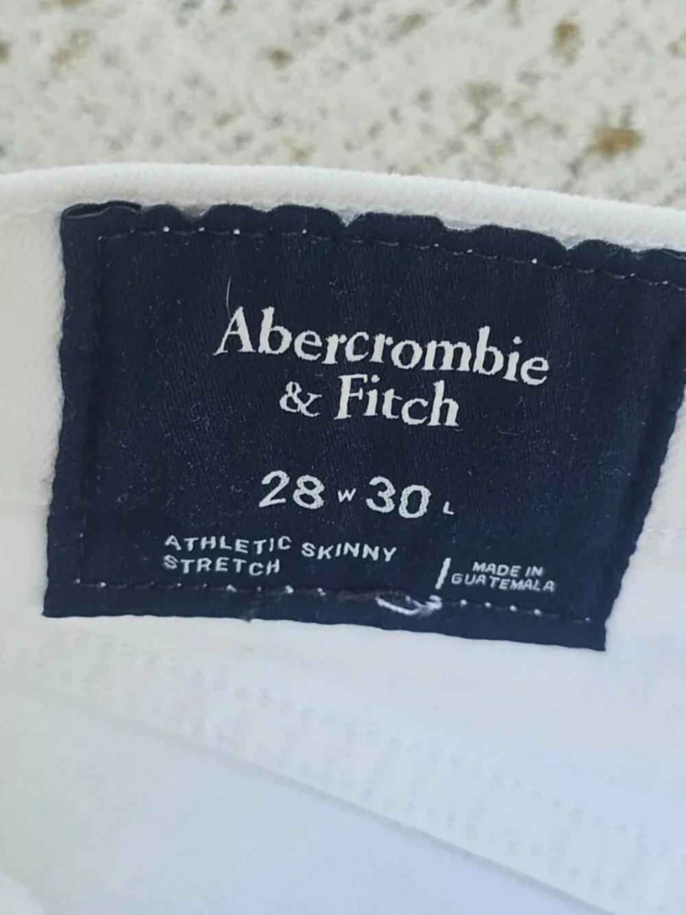 Abercrombie & Fitch Women Jeans White Denim Athletic Skinny Stretch Size 28W 30L - Picture 13 of 13